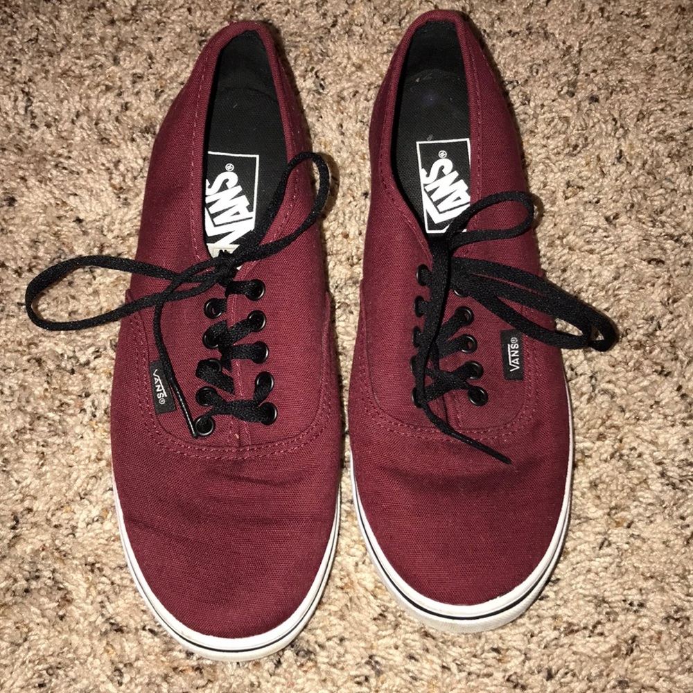 Maroon vans